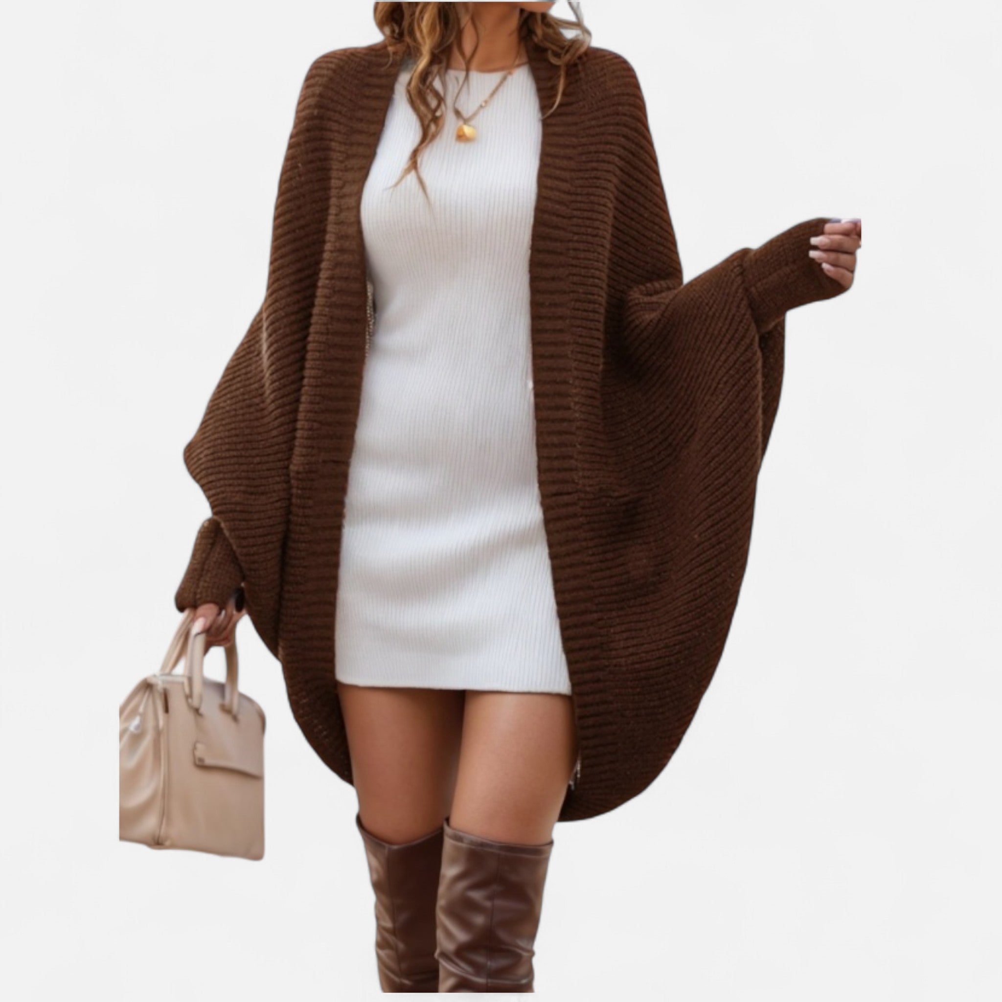 Mireaux Fashion | Women’s Bat Sleeve Loose Casual Cardigan