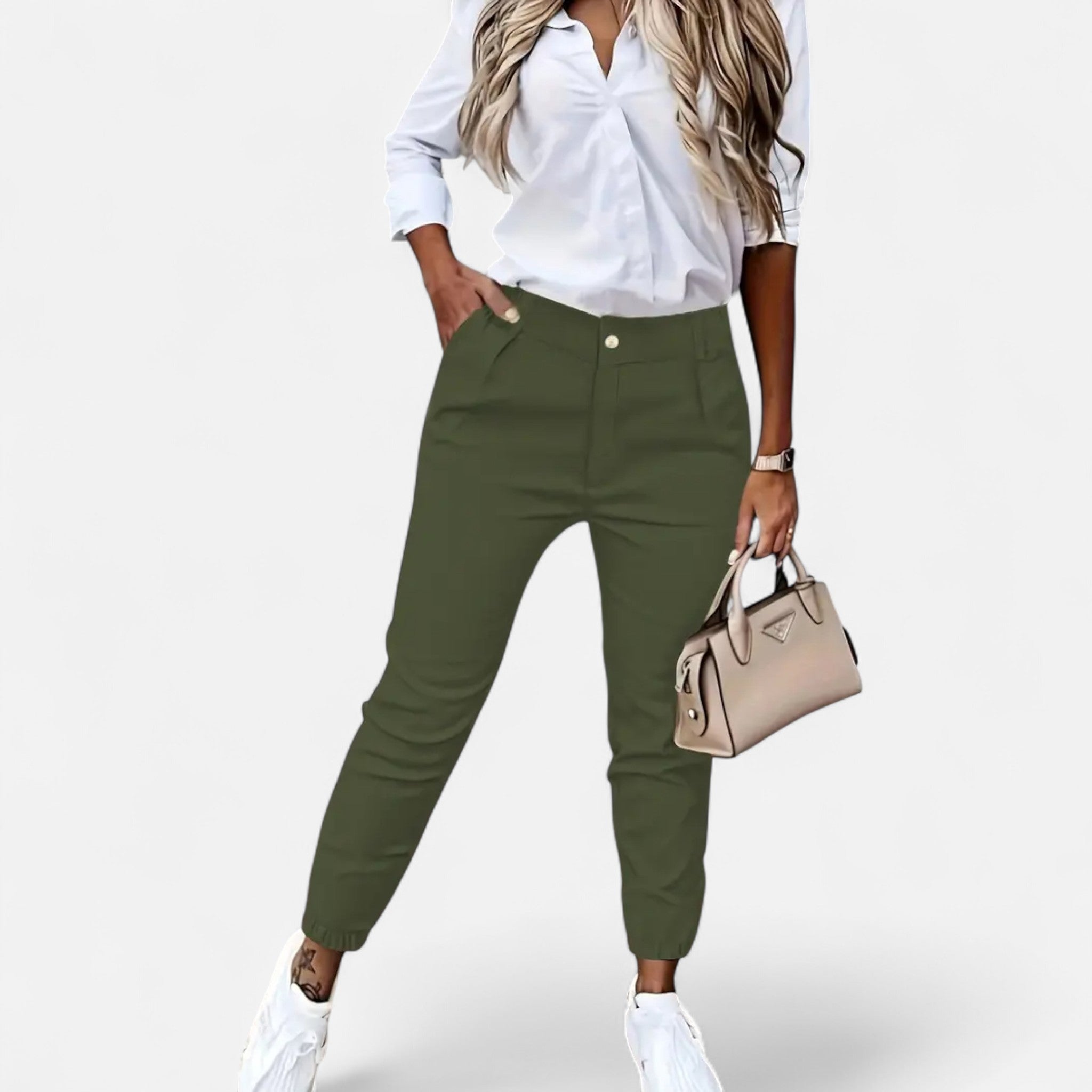 Mireaux Fashion | Women’s Elegant High Waist Trousers