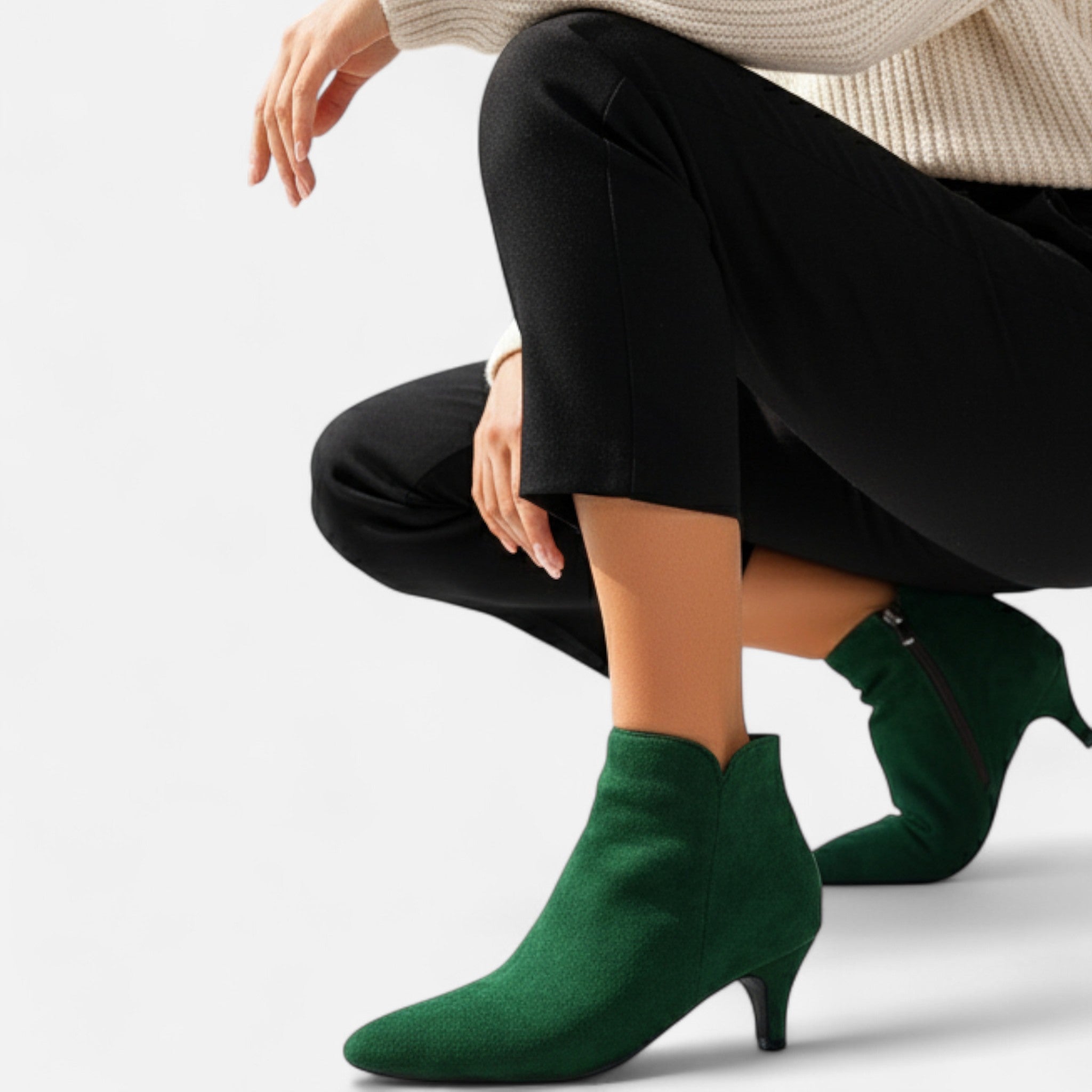 Mireaux Fashion | Women’s Suede Stiletto Ankle Boots