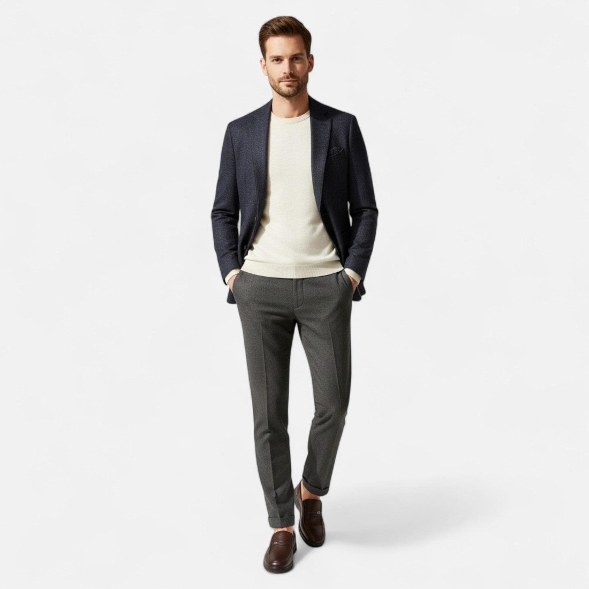 Mireaux Fashion | Men’s Leather Slip-On Loafers