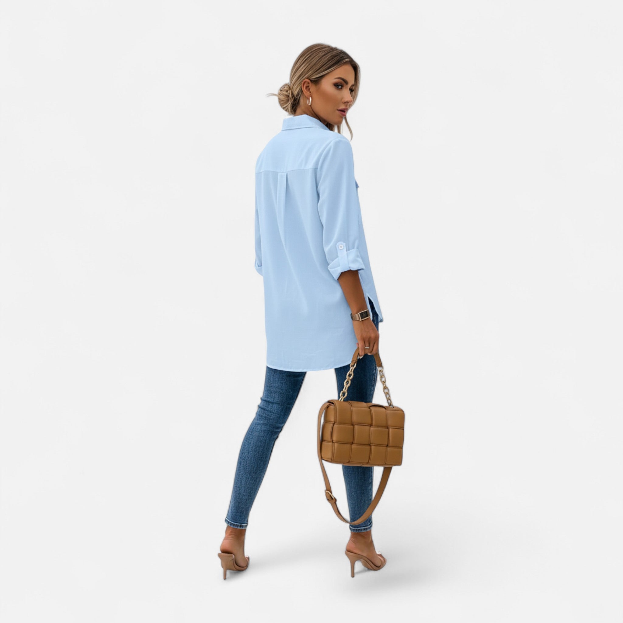 Mireaux Fashion | Women’s Buttoned Long Sleeve Shirt