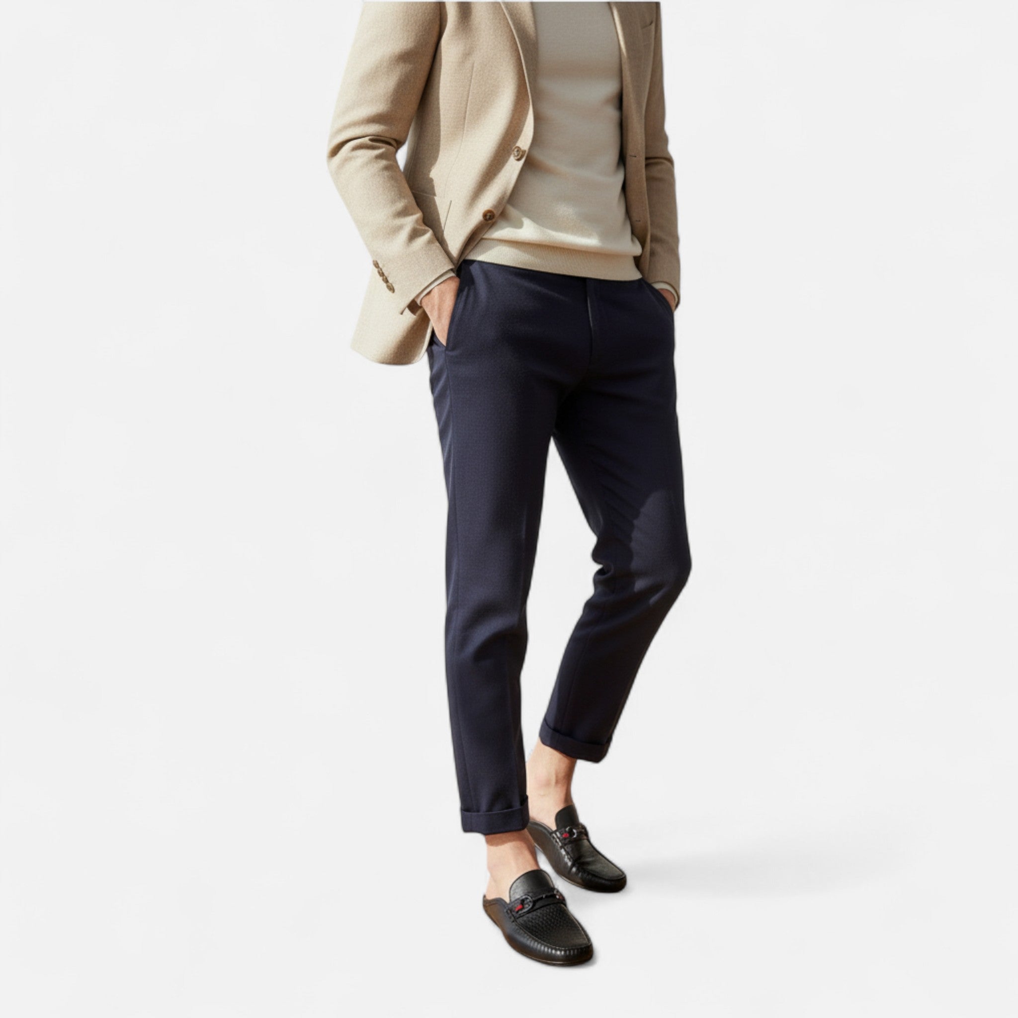 Mireaux Fashion | Men’s Backless Mule Slip-On Shoes