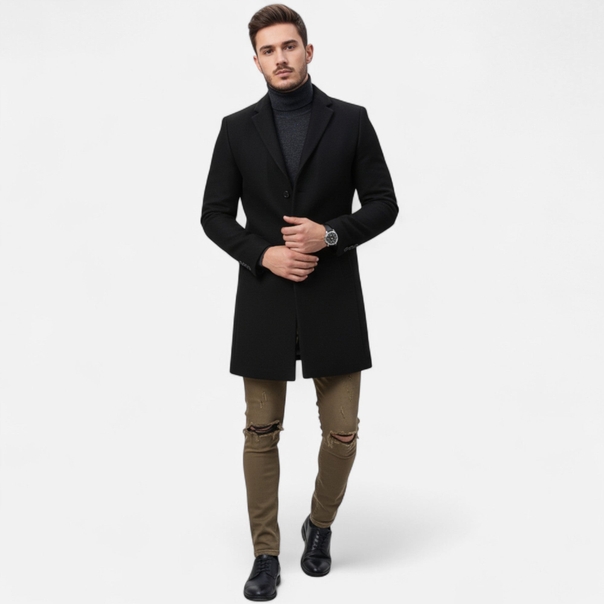 Mireaux Fashion | Men’s Classic Midi Jacket