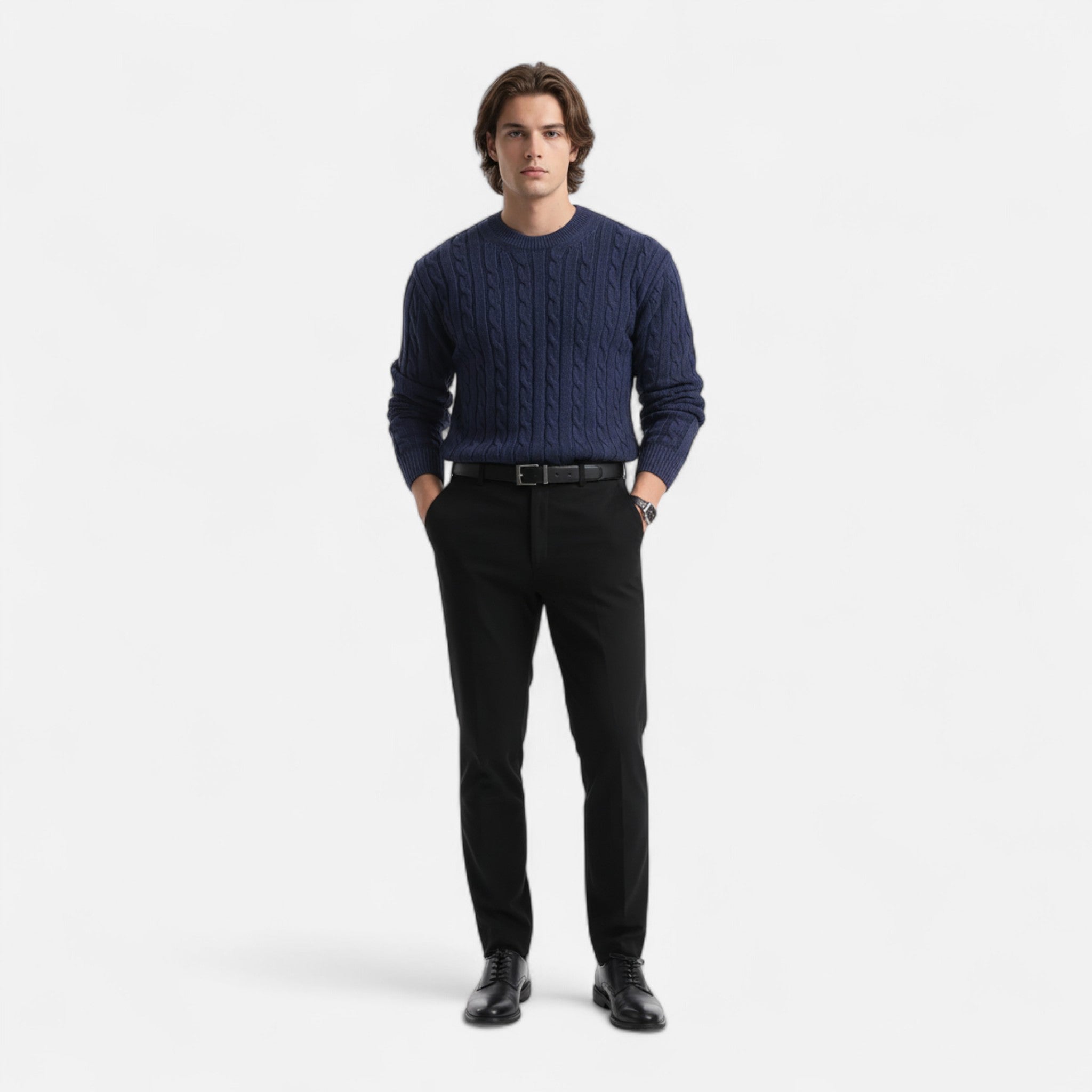 Mireaux Fashion | Men’s Classic Round Neck Sweater