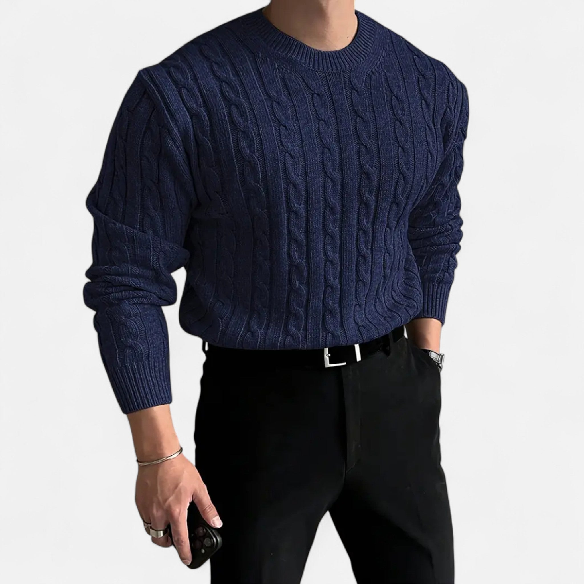 Mireaux Fashion | Men’s Classic Round Neck Sweater