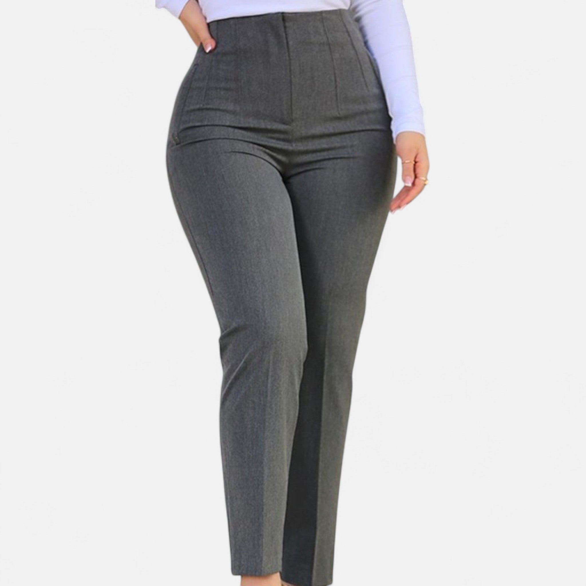 Mireaux Fashion | Women’s High Waist Slim Fit Tapered Pants
