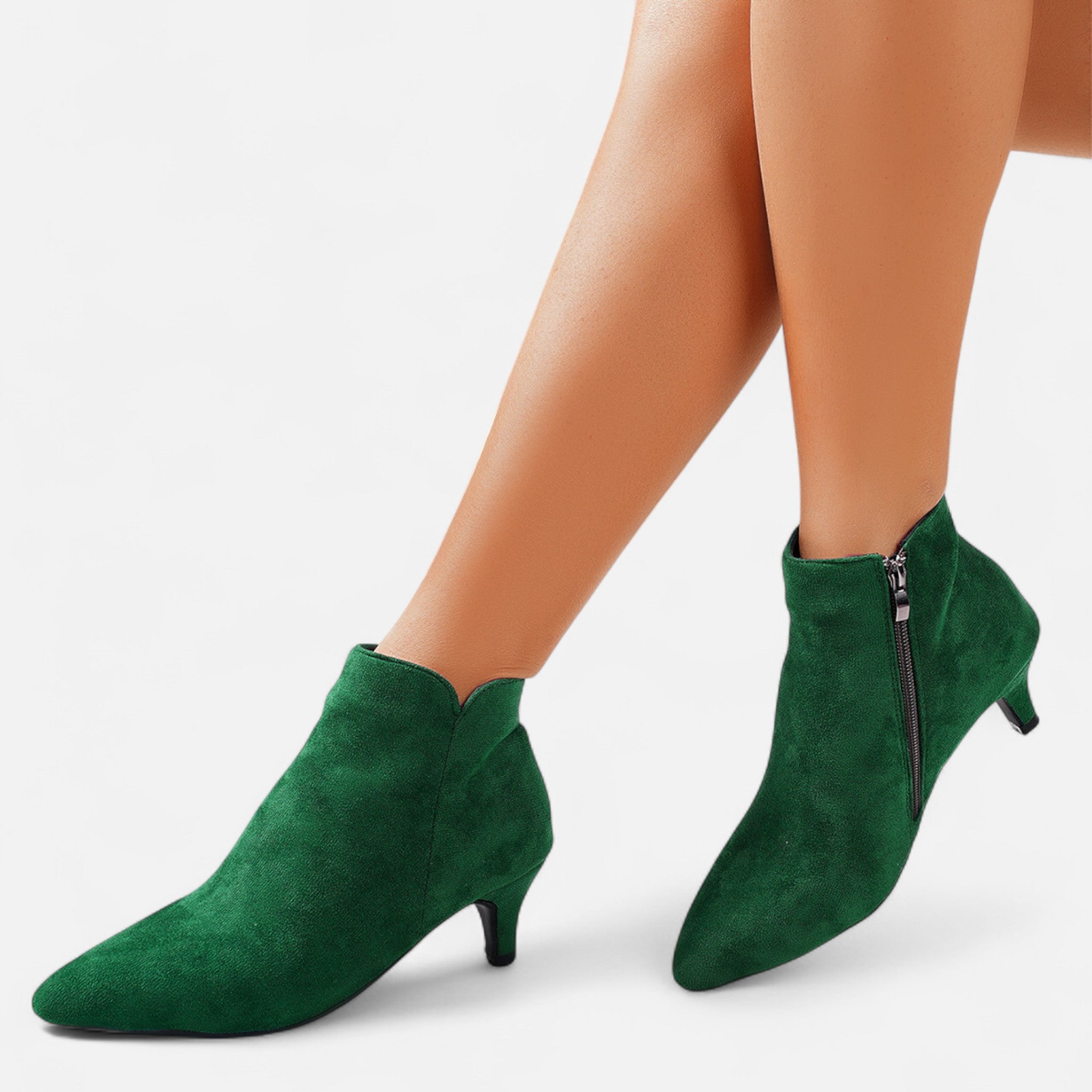 Mireaux Fashion | Women’s Suede Stiletto Ankle Boots