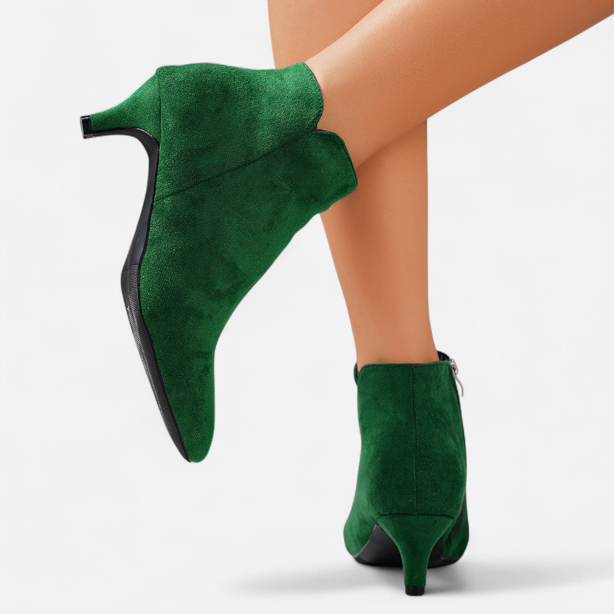 Mireaux Fashion | Women’s Suede Stiletto Ankle Boots