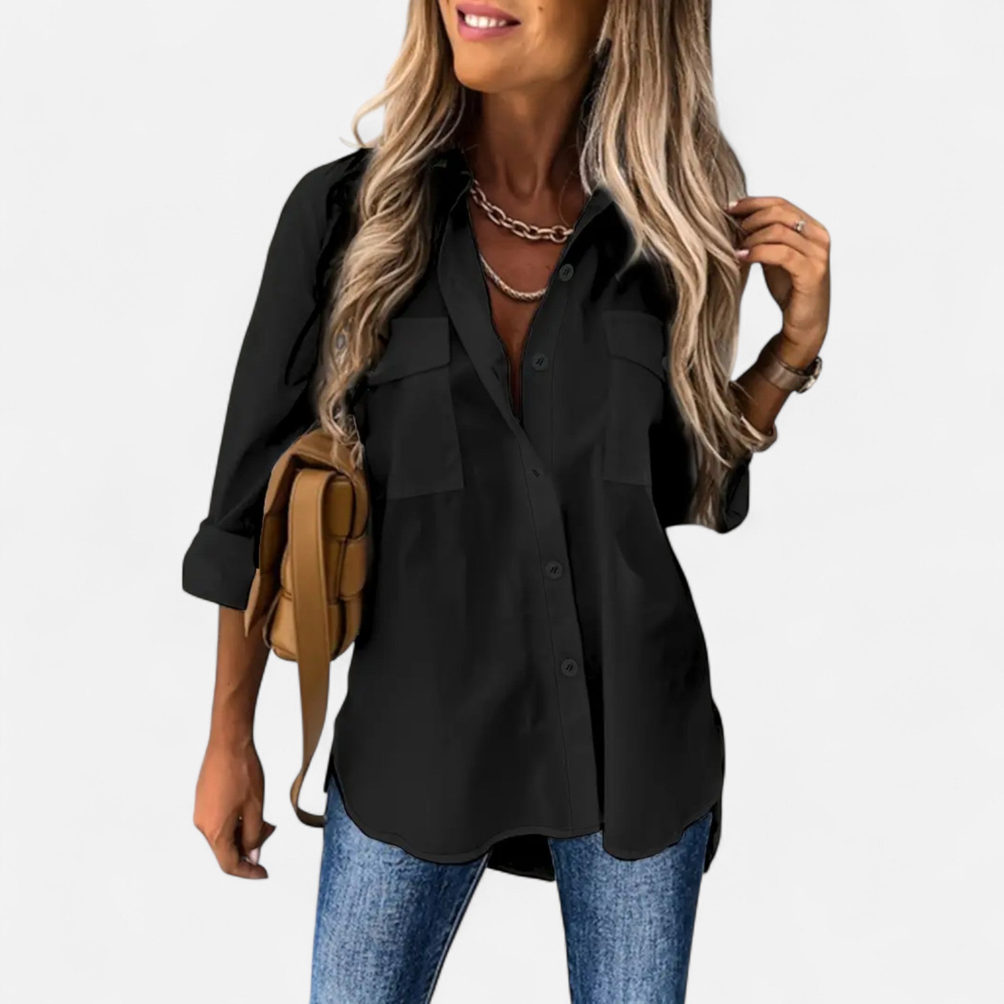 Mireaux Fashion | Women’s Buttoned Long Sleeve Shirt