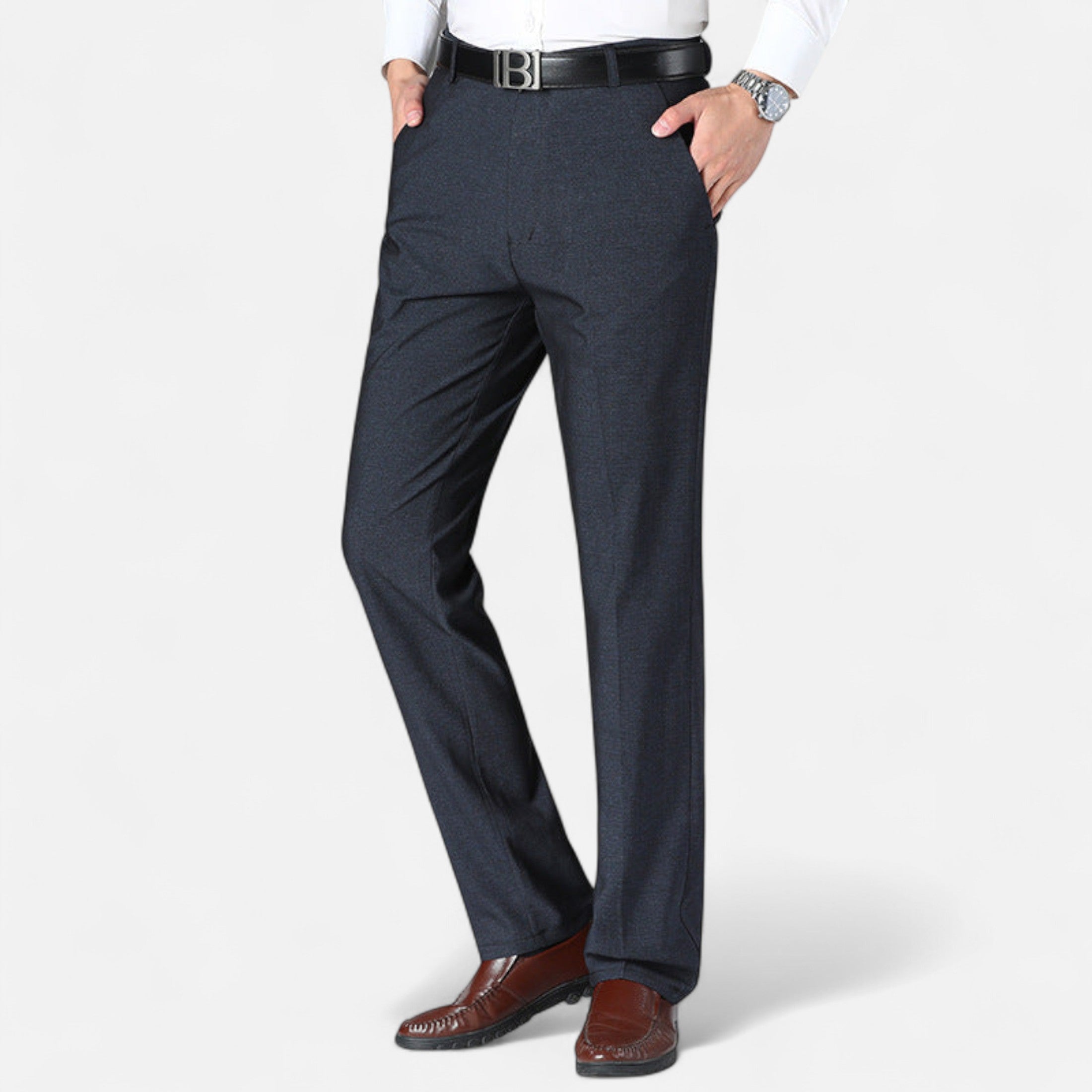 Mireaux Fashion | Men’s High Waist Business Trousers