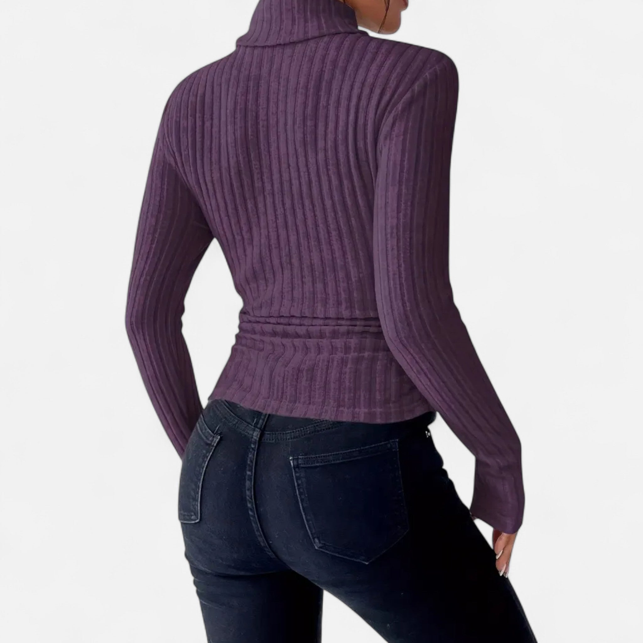 Mireaux Fashion | Women’s Long Sleeve Turtle Neck Sweater