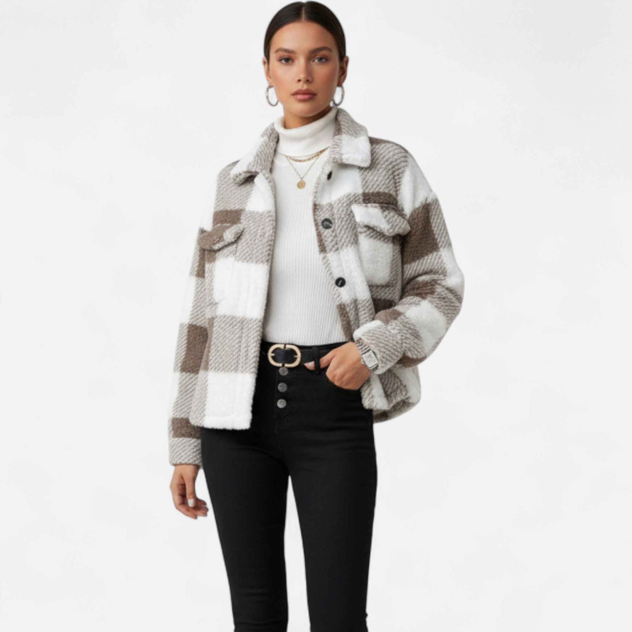 Mireaux Fashion | Women’s Long Sleeve Teddy Winter Coat