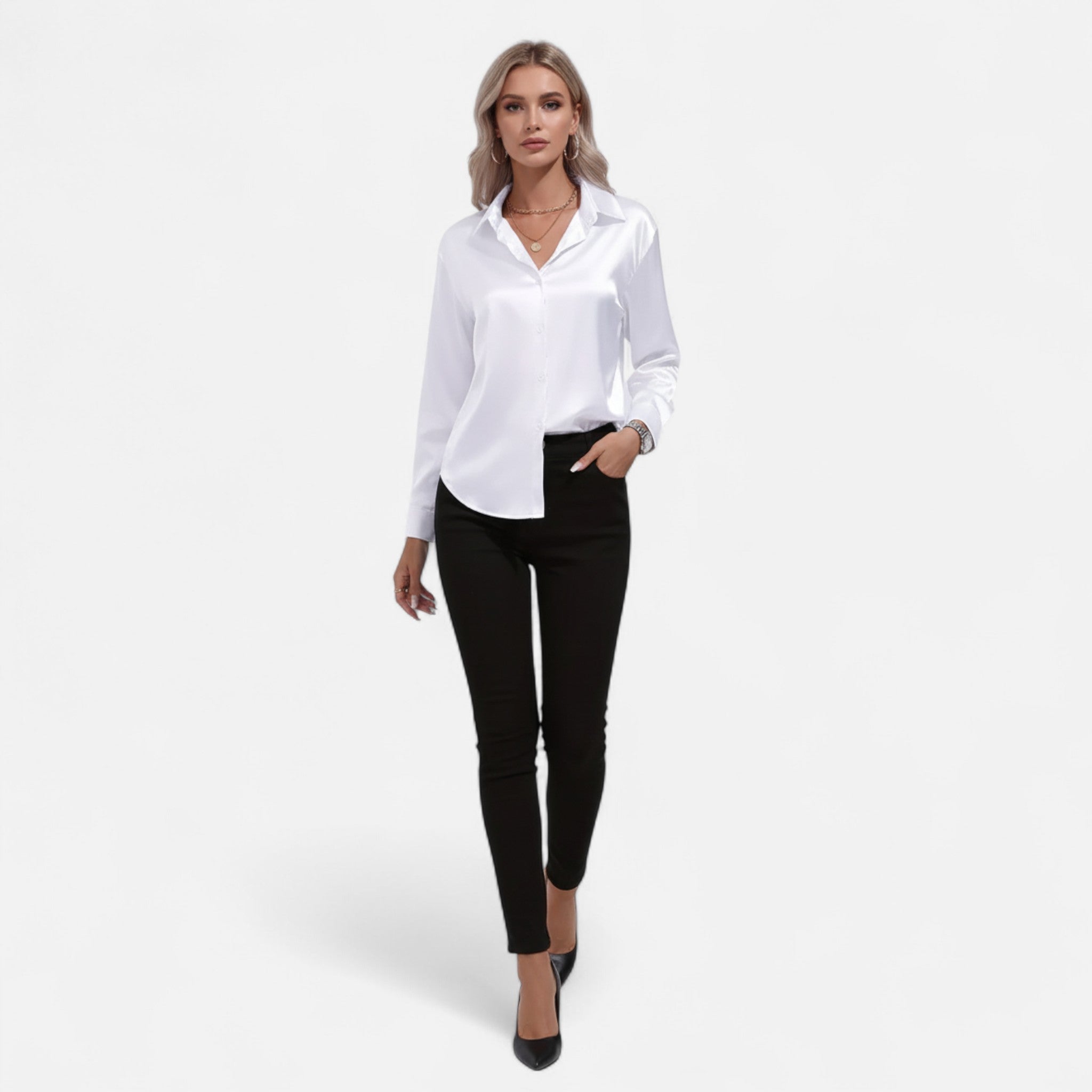 Mireaux Fashion | Women’s Elegant Long Sleeve Shirt