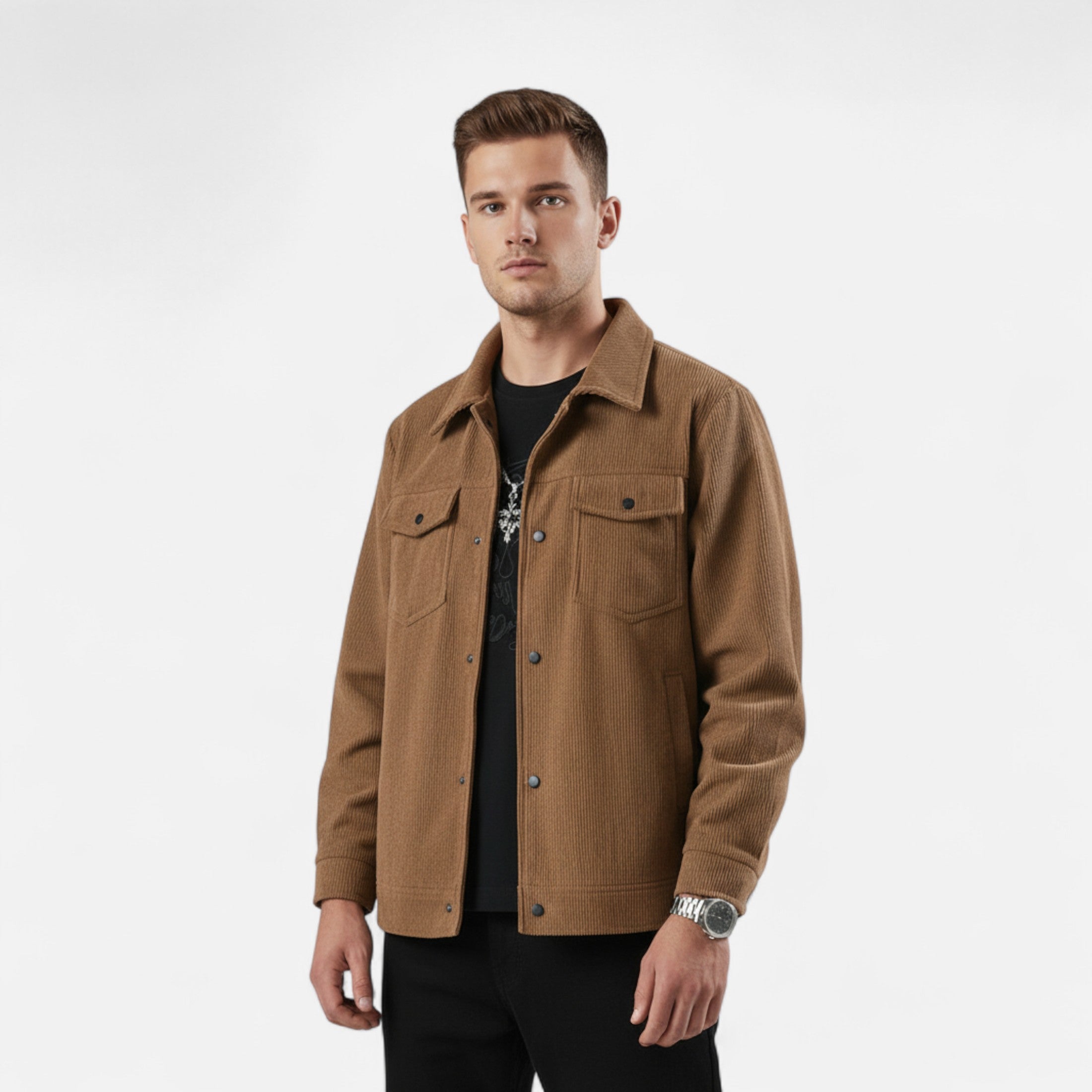 Mireaux Fashion | Men’s Oversized Heritage Corduroy Jacket