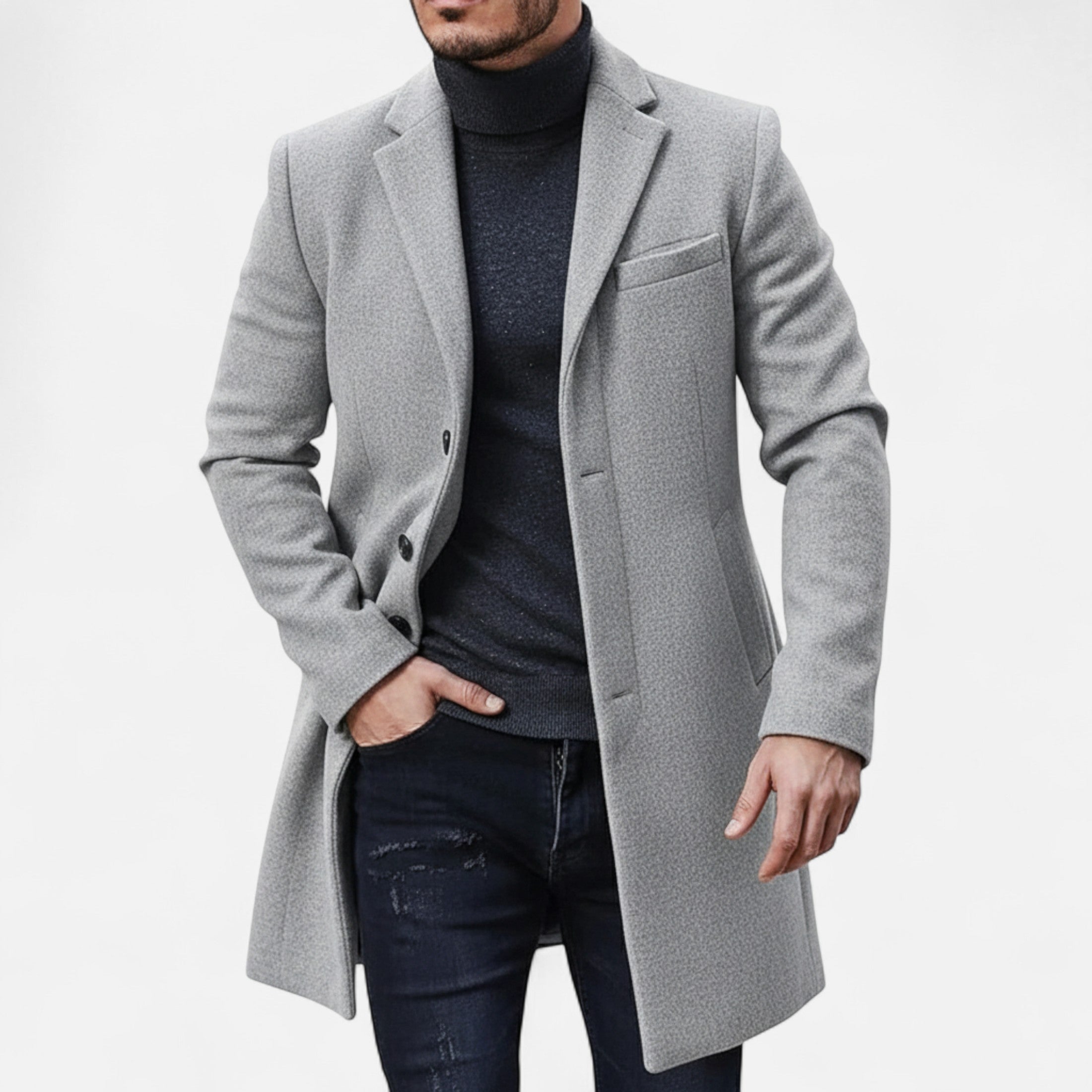 Mireaux Fashion | Men’s Classic Midi Jacket