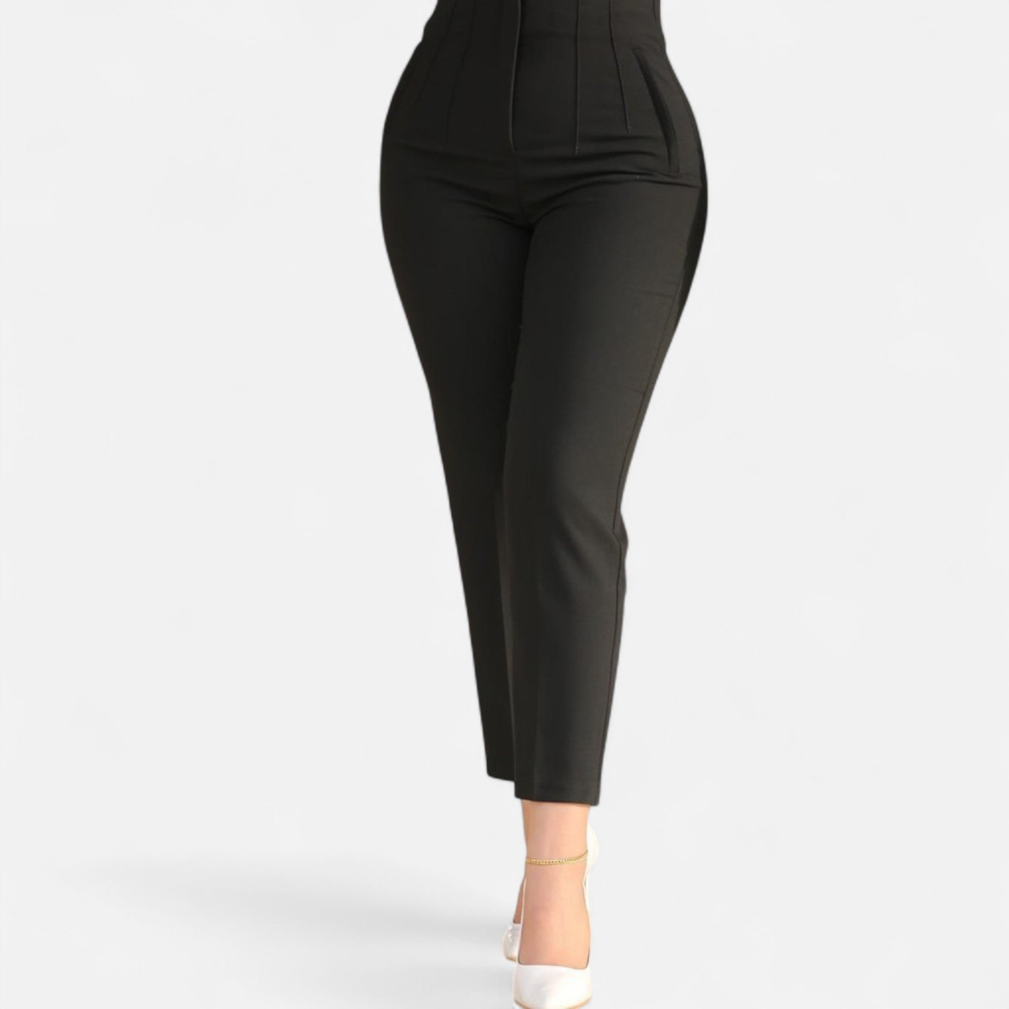 Mireaux Fashion | Women’s High Waist Slim Fit Tapered Pants