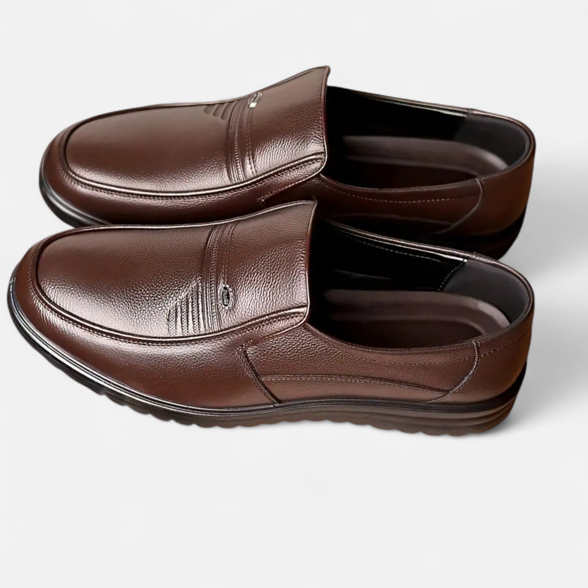 Mireaux Fashion | Men’s Leather Slip-On Loafers