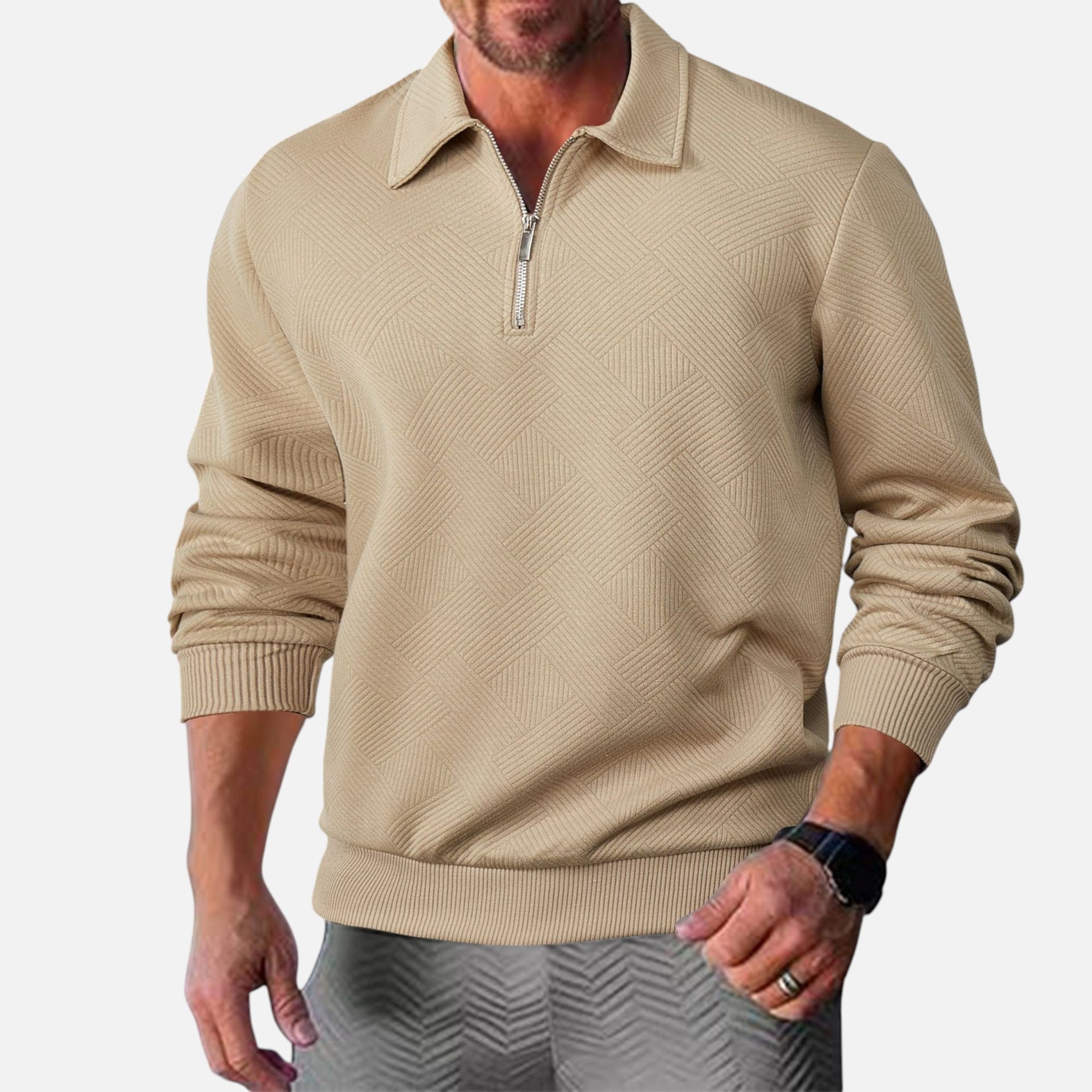 Mireaux Fashion | Men’s Henley Pullover Sweater